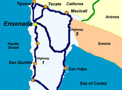 ensenada road map