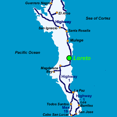 Loreto Baja Map