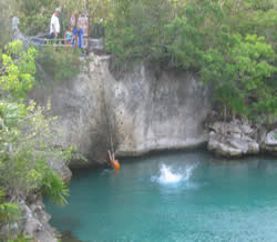 Xel-Ha cliff diving