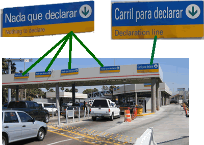 Declaration lane